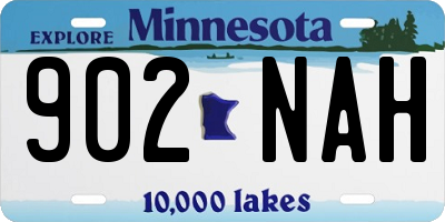 MN license plate 902NAH