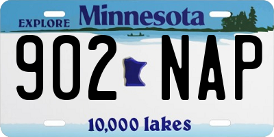 MN license plate 902NAP