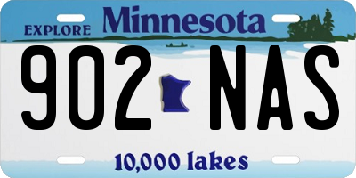 MN license plate 902NAS
