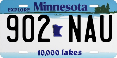 MN license plate 902NAU