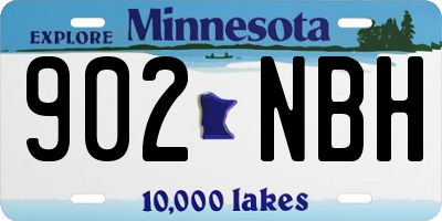 MN license plate 902NBH