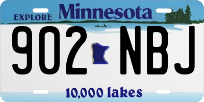 MN license plate 902NBJ