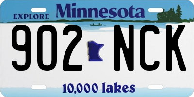 MN license plate 902NCK