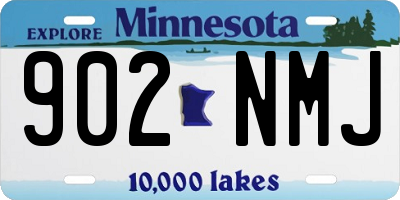 MN license plate 902NMJ