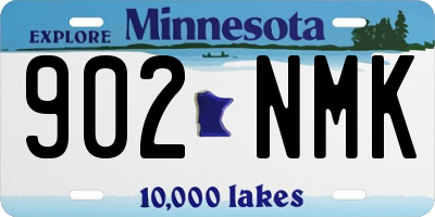 MN license plate 902NMK