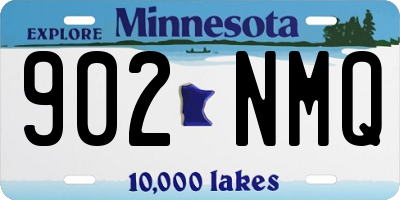 MN license plate 902NMQ