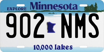 MN license plate 902NMS
