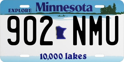 MN license plate 902NMU
