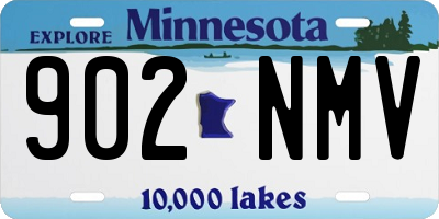MN license plate 902NMV