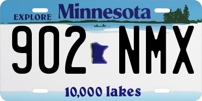 MN license plate 902NMX