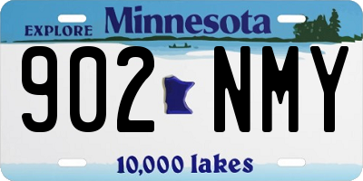 MN license plate 902NMY