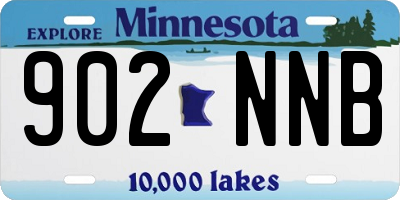 MN license plate 902NNB