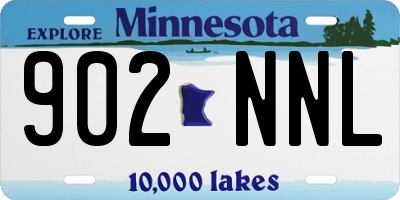 MN license plate 902NNL