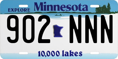 MN license plate 902NNN
