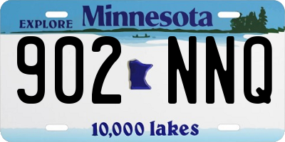 MN license plate 902NNQ