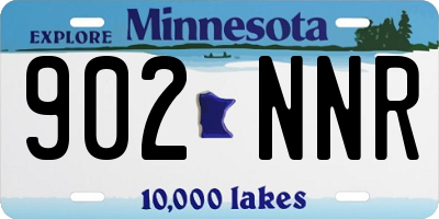 MN license plate 902NNR