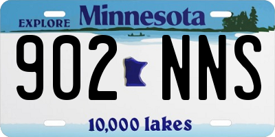 MN license plate 902NNS