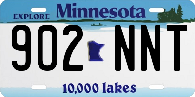 MN license plate 902NNT