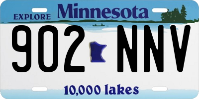 MN license plate 902NNV