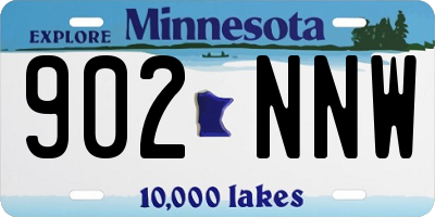 MN license plate 902NNW