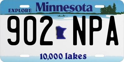 MN license plate 902NPA