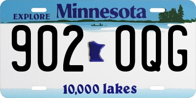 MN license plate 902OQG