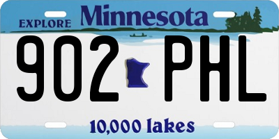 MN license plate 902PHL