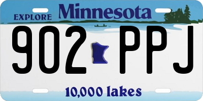 MN license plate 902PPJ