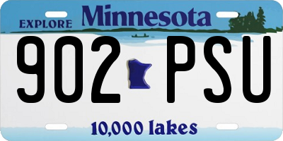 MN license plate 902PSU