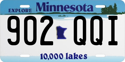 MN license plate 902QQI