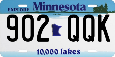 MN license plate 902QQK
