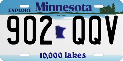 MN license plate 902QQV