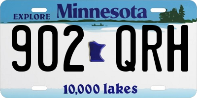 MN license plate 902QRH
