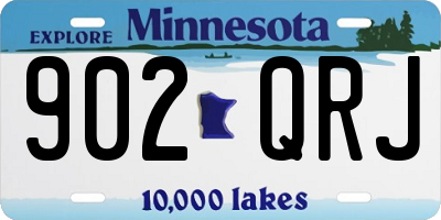 MN license plate 902QRJ
