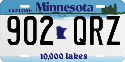 MN license plate 902QRZ
