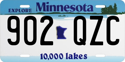 MN license plate 902QZC
