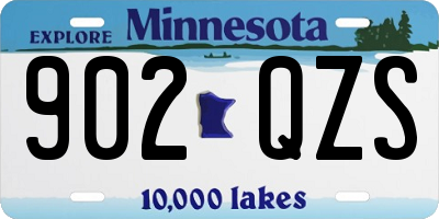 MN license plate 902QZS