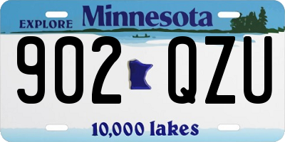 MN license plate 902QZU