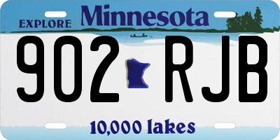 MN license plate 902RJB