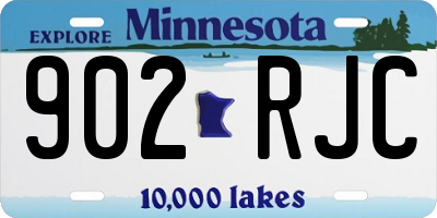 MN license plate 902RJC