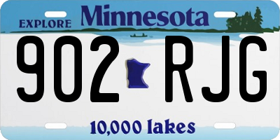 MN license plate 902RJG