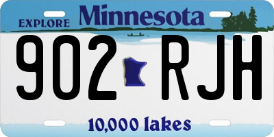 MN license plate 902RJH