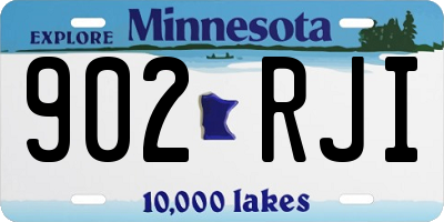 MN license plate 902RJI