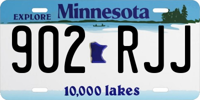 MN license plate 902RJJ