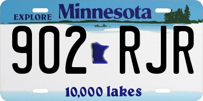 MN license plate 902RJR