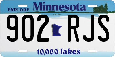 MN license plate 902RJS