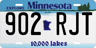 MN license plate 902RJT