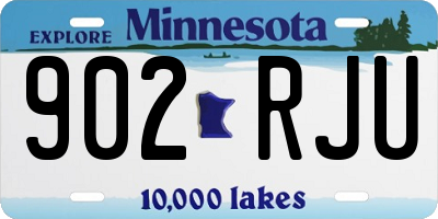 MN license plate 902RJU