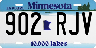 MN license plate 902RJV