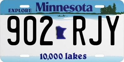 MN license plate 902RJY